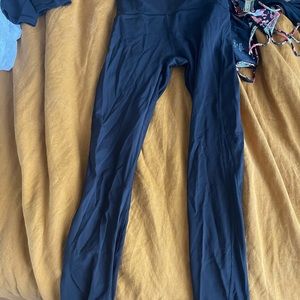 Lululemon leggings - 7/8 with mesh cutouts. Sz 4
